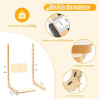 Cat Scratch Pad Felt Cat Scratcher for Indoor Cats Scratching Board Scratchers for Large Cat Scratch Furniture Protector with Ball Kitten Toys L Shape 26.8 Inch Grey