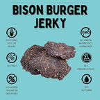 Winnie Lou Bison Burger Jerky Dog Treats – Limited Ingredient, Human Grade, Training Treats for Small, Medium & Large Dogs, Made in USA (2 Pack)