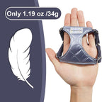 Puppytie No Pull Dog Harness with Multifunction Dog Leash,Soft Adjustable No Choke Escape Proof Pet Harness Vest for Medium Dogs,Glossy Galaxy Blue,M