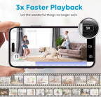 owltron Indoor Security Camera 4MP,4 Pack 2.4GHz/5G WiFi 2K Home Cameras for Baby/Elder/Dog/Pet/Nanny Monitor Cam with Phone app,24/7 Cloud&SD Card Storage,2-Way Audio,Compatible with Alexa