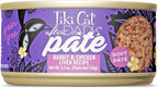Tiki Cat After Dark Soft Pate Wet Cat Food, Dark Rabbit & Chicken Liver Recipe, 5.5 oz. Can (8 Count)