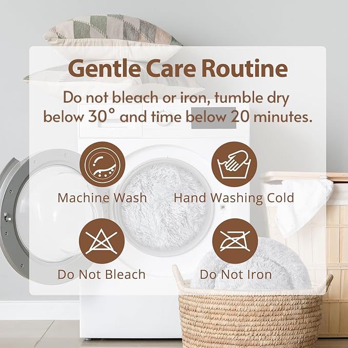 JOLLYVOGUE Small Dog & Cat Beds for Indoor Cats, Donut Cuddler Warming Soft Dog Beds with Anti-Slip Bottom, Round Calming Fluffy Plush Faux Fur Cushion Bed for Large Dogs (36", Purple)