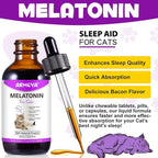 Melatonin for Cats - Cat Calming Treats- Cat Sedative for Grooming - Helps to Support Restful Sleep for Your Cat - Cat Sleep Aid - Anxiety Relief for Cats