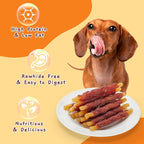 Jungle Calling Duck Wrapped Cod Sticks Dog Treats, Rawhide Free Training Rewards Snacks for Dogs, Natural Chewy Sticks Treats, 10.6oz