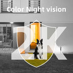 Solar Security Cameras Wireless Outdoor 4Pack, 5G&2.4G WiFi Cameras with Solar Panel,2K Camera for Home Security with AI Detection, Siren,Color Night Vision, 2-Way Talk, IP65, Works/Alexa, Cloud/SD