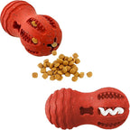Max Fusion Made with Nike Grind, Arlee Weeble Treat Dispensing Dog Toy, Treat Dispenser, Durable Treat Toys for All Dogs, Natural Rubber Chew Toy, Medium, Red, 1 Count