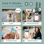 Dog ID Tag with QR Code & NFC, Silent Silicone Dog Name Tags Personalized for Pets- Scan QR for Instant Location Alert, Emergency Contact and Modifiable Pet Profile (Green)