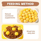 Freeze Dried Cat and Dog Treats, Limited Ingredient Quail Egg Yolk Healthy Tasty Snacks for Training 8.8 Ounce