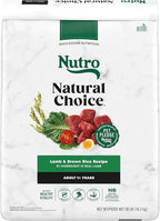 Nutro Natural Choice Adult Dry Dog Food, Lamb and Brown Rice Recipe, 36 lb Bag