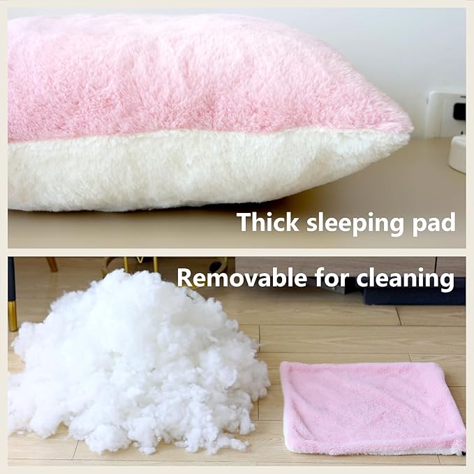 Cat Bed for Indoor Cats,Foldable cat cave,Anti-Slip & Water-Resistant Bottom,cat Houses for Indoor Cats or Small Dogs,Kitten Tent,Rabbit Bed,cat beds & Furniture