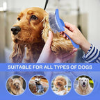 Dog Slicker Brush for Golden Doodle Grooming Kit - Dematting Brushes for Goldendoodles, Labradoodles, Poodles - Pet Hair Brush for Medium & Long Haired Dogs - Large (Blue)