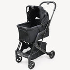 Dog Cat Stroller, Suitable for Dogs and Cats Weighing No More Than 66 Pounds, Foldable 4 Wheels Pet Strollers, Travel Small Dog Pet Stroller with 4 Wheels (Black)