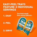 IAMS Perfect Portions Indoor Adult Wet Cat Food Cuts in Gravy, Chicken Recipe, 2.6 oz. Easy Peel Twin-Pack Trays (24 Count, 48 Servings)