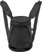 Inspack Dog Backpack Carrier, Adjustable Pet Cat Dog Front Carriers Back Pack, Dog Travel Bag, Dog Chest Carrier,Dog Carriers for Dmall Dogs, Cat Sling, Carrying Backpack, L, Black