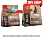 ORIJEN Grain Free High Protein Freeze Dried Dog Food & Topper Regional Red Recipe 16oz Bag