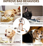 Squeaky Dog Toys Interactive Durable Rope-Infused Lion Shape Puppy Chew Toys for Small, Medium and Big Dogs