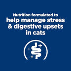 Hill's Prescription Diet Gastrointestinal Biome + Stress Chicken & Carrot Stew Wet Cat Food, 24 x 2.8 oz Pouches