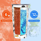 Cat Tumbler With Lid and Straw, 20 Oz Stainless Steel Insulated Water Bottle Coffee Mug, Gifts for Cat Lovers