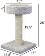 New Cat Condos Cat Scratching Post with Sleeping Perch
