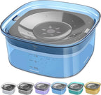 UPSKY 70oz Dog Water Bowl 2L No Spill Dog Bowl Large Capacity Spill Proof Slow Water Feeder, No Splash Dog Bowl Pet Water Dispenser Vehicle Carried Travel Slow Drinking Bowl for Messy Drinkers, Cats