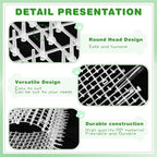 Sanwuta 2 Pcs 26.3 ft Cat Spike Mat Outdoor Cat Deterrent Mat with Spikes Prickle Strips Indoor Dog Digging Deterrent Anti Network Spikes with 10 Staples for Garden Fence(White)