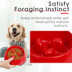 Super Design Slow Feeder Dog Bowl, 1.5 Cup, Nonslip, Heat-Resistant, Sturdy, Suitable for Medium to Large Dogs, Dishwasher Safe