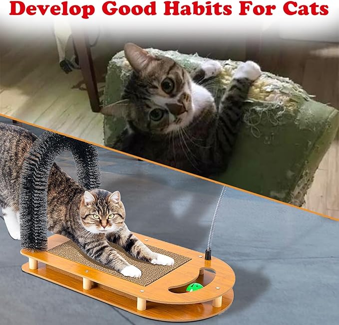 Premium Cat Scratcher Pad - Cardboard Scratcher Pad Replacement - Prolonged Lifespan & Furniture Protection – Designed for Active Cats (Replacement Board)