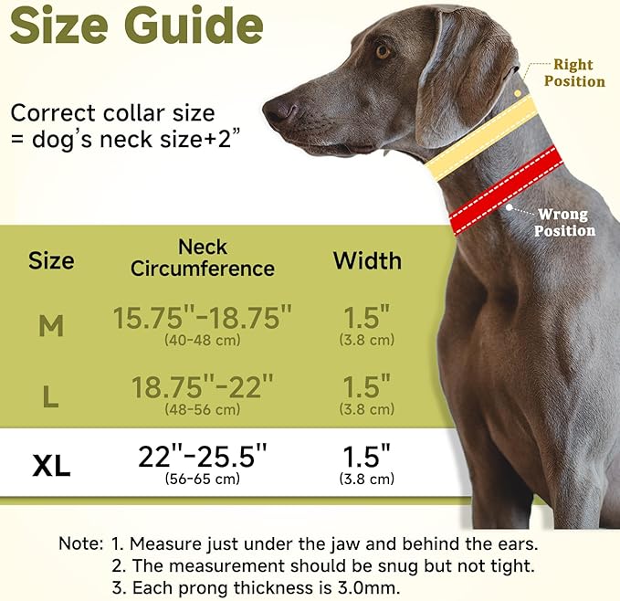 Mayerzon Martingale No Pull Collar for Large Medium Dogs, Patented Dog Walking Training Collar for Pulling, 1.5'' Wide Alloy Buckle, Neoprene Padded, Adjustable, Reflective, Easy to Use(XL, Black)