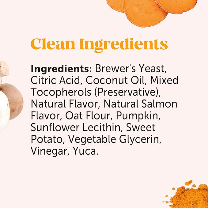 Dog Allergy & Itch Relief - Advanced Itch Supplement with Probiotics for Dogs - Immune Support & Skin Relief for Seasonal Allergies - Natural Itchy Skin & Paw Relief - (Salmon, 90 Ct)