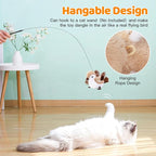 Rechargeable Cat Toys Flapping Bird，Touch-Activated Interactive Toy with Lifelike Chirp for Indoor Cats & Kittens Exercise （Sparrow）