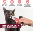 Simply Puree Ahi Tuna Tub for Cats | 48 Individual Servings of High-Protein, All-Natural Grain-Free Cat Treats | Easy-to-Serve, Delicious Puree Perfect for Snacking or Rewarding Your Cat