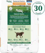 Nutro Natural Choice Senior Large Breed Dry Dog Food, Chicken and Brown Rice, 30 lbs.