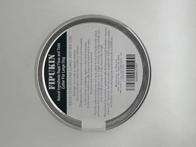 Natural & Safe Flea and Tick Collar for Large Dogs,Safe and Effective Flea and Tick Repellent, 8 Months Protection, Waterproof, Free Comb and Tick Removal Tool, Flea Repellent Drops, 27.5 inch,1-Pack