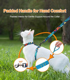 Halypet Cat Harness and Leash Set, Escape Proof [3 in 1 Adjustable & Lightweight] Cat Harness, Comfortable Soft Kitten Harness for Cats Safe, Easy to Wear, Outdoor Walking Travel
