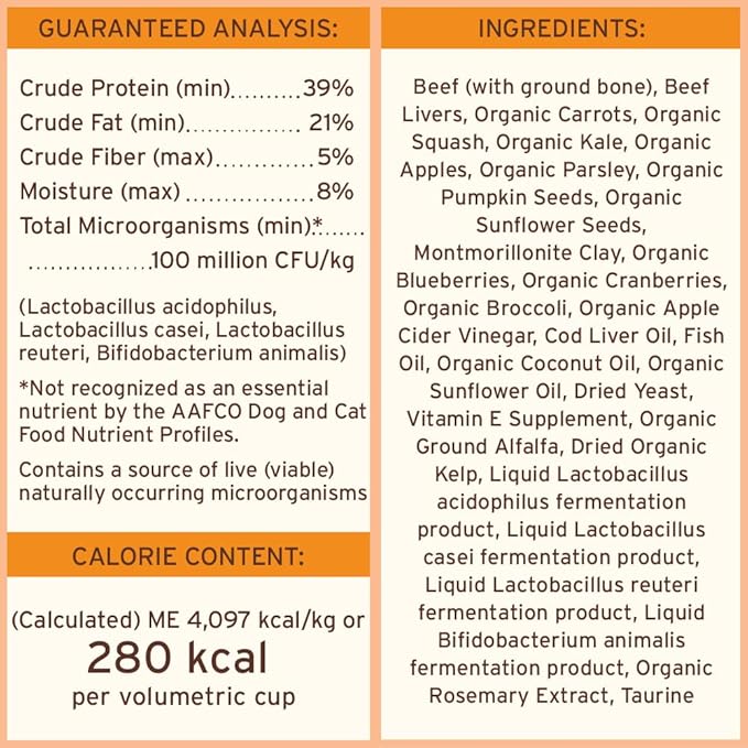 Primal Freeze Dried Dog Food, Pronto Mini Nuggets, Beef; Scoop & Serve, Complete & Balanced Meal; Also Use as Topper or Treat; Premium, Healthy, Grain Free High Protein Raw Dog Food (25 oz)