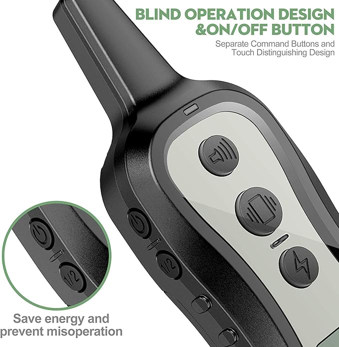 PATPET Dog Shock Collar with 2 Receivers, Dog Training Collar with Remote, Electric Dog Collar with Beep Vibration Shock for Small Medium Large 2 Dogs for 15 to 100 lbs