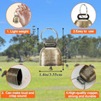 12 Pack Goat Collars with Bells and Number Tag，Adjustable Nylon Grazing Copper Bells with Pet Livestock Plastic ID Number Tags, Sheep Collars Set for Small Farm Animal Goat Sheep Cow