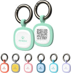 Pawaii QR Code Pet ID Tag, Silent Silicone Dog ID Tag, Modifiable Pet Online Profile, Free Online Pet Page Emergency Contact, Scan QR Receive Instant Pet Location Alert Email, 1Pack (Green)