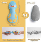 Nocciola Duck Squeaky Dog Toy, New 2025 Indestructible Dog Toy for Aggressive Chewers, Stuffed Toy with Two Tough Layers, Interactive Tug Training to Keep Them Busy, Yellow