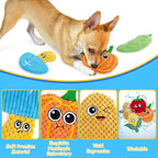 Dog Toys No Stuffing, 8 Pack Dog Squeaky Toy, Crinkle Plush Chew Toy for Small, Medium Breeds, Flat Stuffless Puppy Cute Durable Interactive Toys for Aggressive Chewers