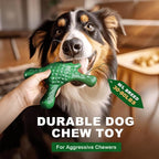 Tough Dog Chew Toy for Aggressive Chewers – Durable Bacon Flavored Nylon Bone for Large Dogs, Fillable Dental Toy for Teething, Indoor Chewing & Crate Training, Boredom Relief Gift