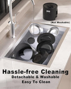 Dual Automatic Cat Feeder 2 Cats,6 Meals/Day,12 Portions/Meal,4.2L Dual Power Double Bowls Feeder,Dry Food Auto Pet Dispenser,10S Voice Record,Flexible Schedule Timer (Black,Stainless Dual Bowls)