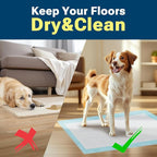 120 Count Super Absorbency Puppy Pads 22"x 22", Leakproof Quick Drying Dog Training Pee Pads, Puppy Pee Pads, Disposable Underpads Changing Pads for Baby, Puppy and Adults, 30 Count/Pack x 4 Packs