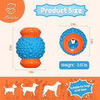 Interactive Dog Toys Treat Dispenser - Slow Puzzle Feeder for Large Dogs, Durable Rubber Chew Toys, Mental Stimulation for Anxiety Relief & Boredom