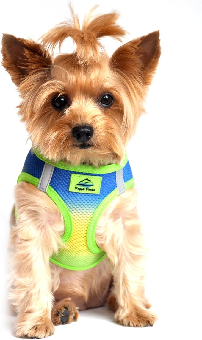DOGGIE DESIGN American River Dog Harness Ombre Collection - Cobalt Sport XS