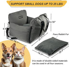 Dog Car Seat & Soft Dog Booster Seat for Small Dogs (<25lbs) with Waterproof, Fully Detachable Washable with Storage, Leash, Portable Pet Carseat Puppy Travel Carrier Bed