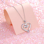 Paw Print Necklace Cat Puppy Paw Earrings Sterling Silver Hypoallergenic Dog Paw and Bone Friendship Cubic Zirconia Paw Set for Women Teen Girls