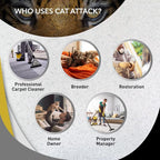 Odorcide Cat Attack Concentrate - Cat Urine Remover for Carpet & Upholstery - Litter Box Odor Eliminator