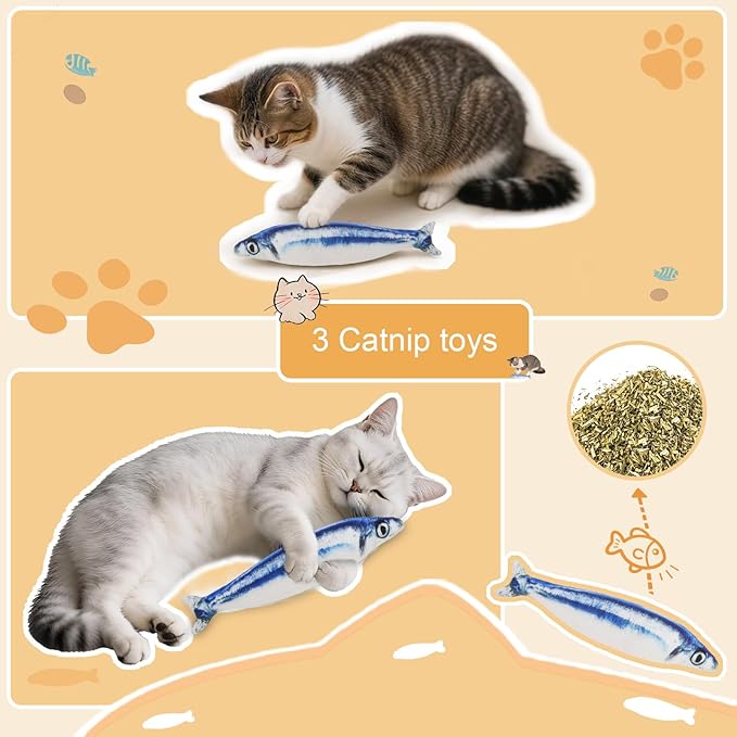 Cute Cat Beds Kitten Beds, Soft Small Dog Beds, Washable Pet Beds for Puppy and Kitty, Funny Burrito Shape, 20 Inch