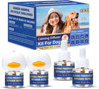 Dog Pheromone Calming Diffuser: Relaxing Pheromone for Dogs Relief Stress Anxiety Fighting Scratching Barking, Dog Calming Pheromone Diffuser Kit with 2 Plug in Diffuser+4 Refill 48ml (6in1)